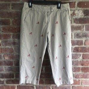 Alabama Crimson Tide Women’s Pennington & Bailes Embroidered Chino Pants Size 10